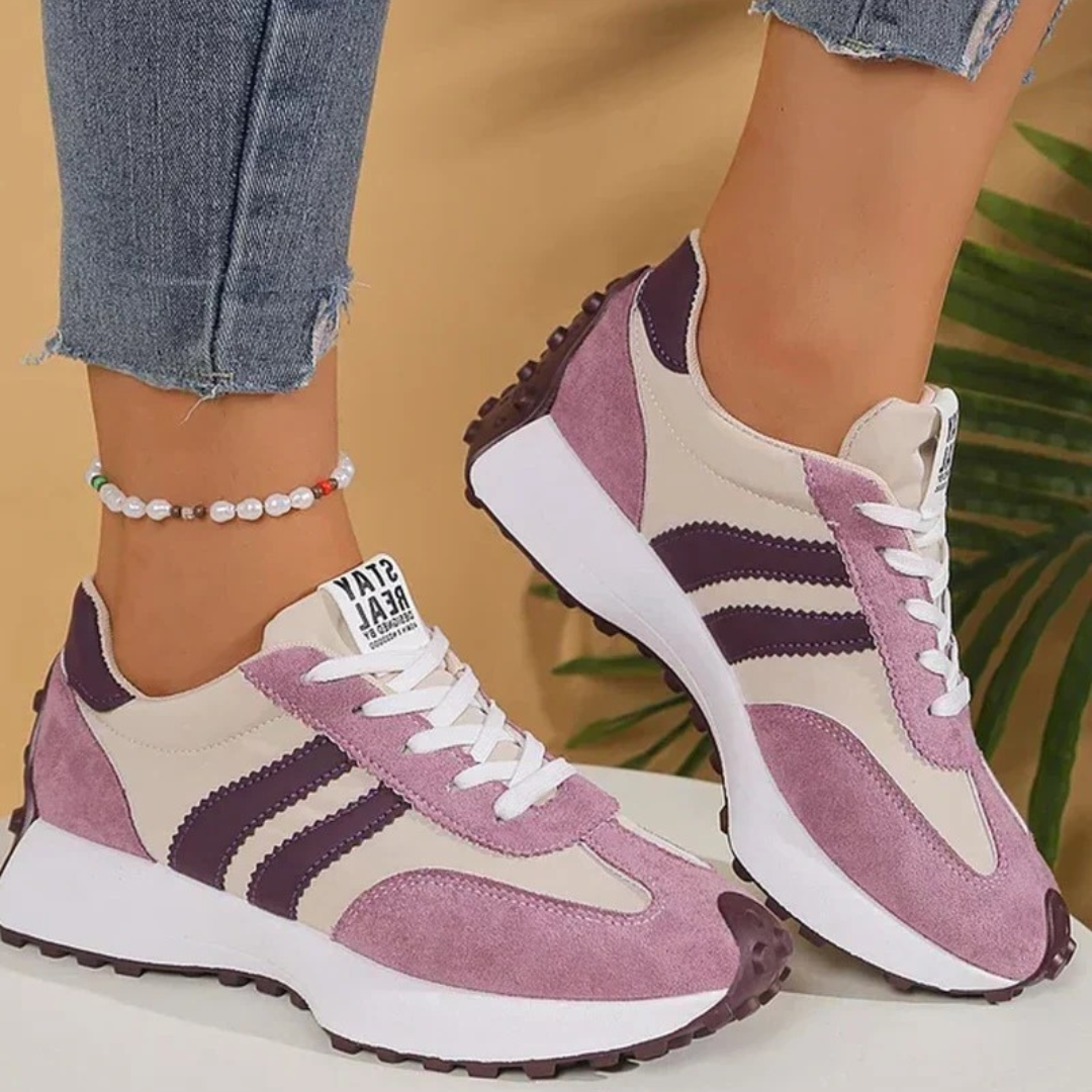 Sapatilhas com plataforma ergonómica para mulher