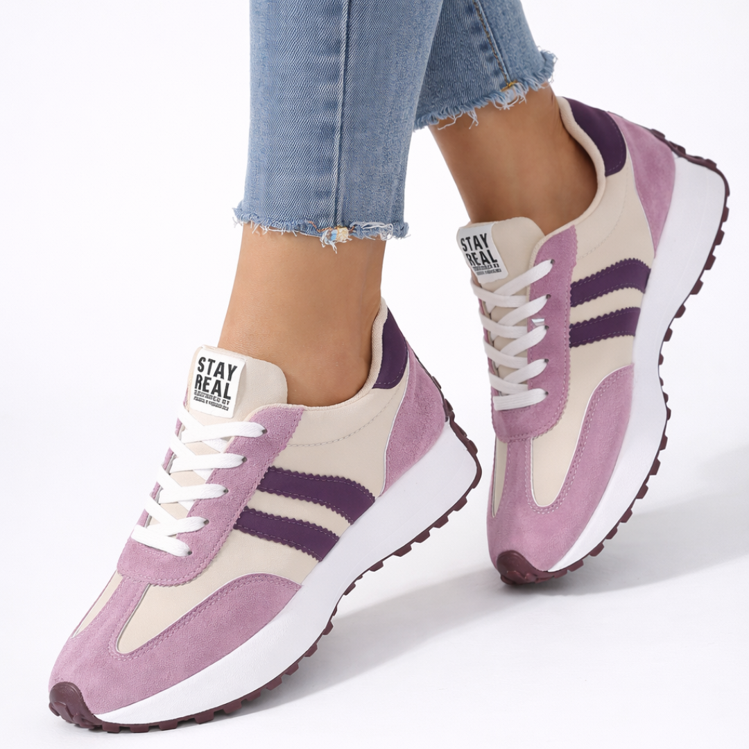 Sapatilhas com plataforma ergonómica para mulher