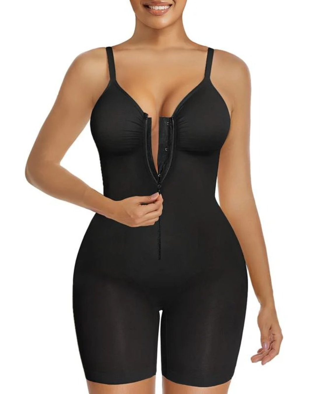 Body Redutor com Zíper e Efeito Modelador